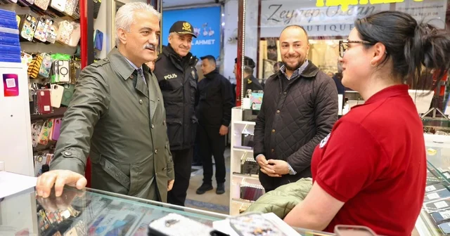 Vali Makas, esnafları gezdi vatandaşlar sohbet etti Düzce Haberleri
