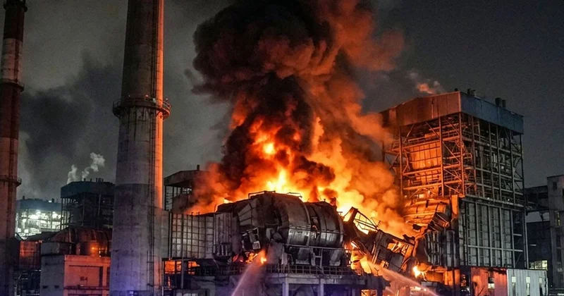 Hindistan da bir elektrik santralinde meydana gelen patlamada 9 kişi öldü