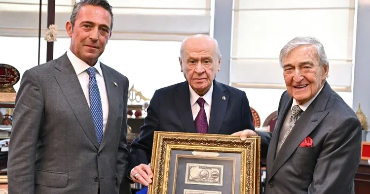 Rahmi Koç ve Ali Koç tan Bahçeli ye özel davet: Makamında ziyaret ettiler