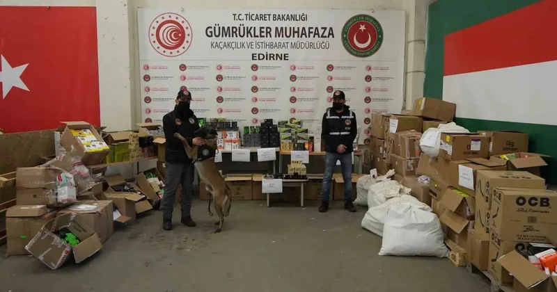 Kapıkule’de dev operasyon: Milyonlarca liralık kaçak eşya ve uyuşturucu ele geçirildi
