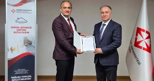 SGK dan Başkent Üniversitesi Adana Dr. Turgut Noyan Uygulama ve Araştırma Merkezi ne teşekkür belgesi Adana Haberleri