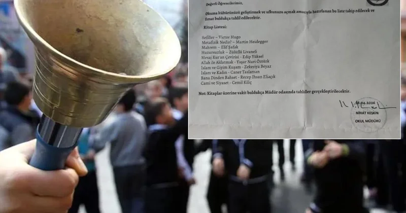 Tartışma yaratan kitap listesi! İmam hatip ortaokulu müdürü açığa alındı