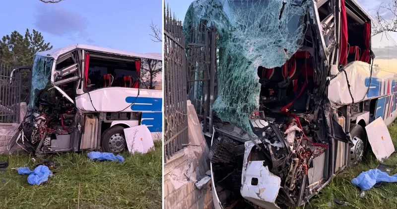 Yolcu otobüsü TIR a arkadan çarptı: Ölü ve yaralılar var Konya Haberleri