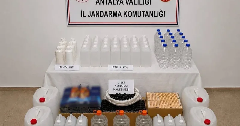 Antalya’da 160 litre etil alkol ele geçirildi