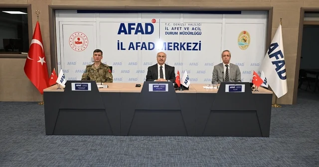 Denizli nin afetlere karşı hazırlıkları gözden geçirildi Denizli Haberleri