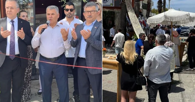 Meyhane açılışını duayla yaptılar