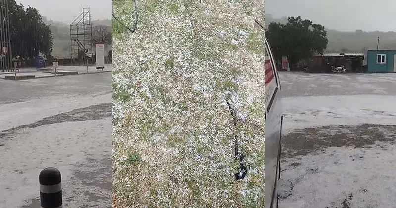 Çanakkale de sağanak ve dolu yağışı etkili oldu
