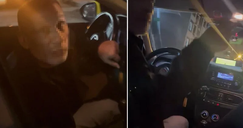 İstanbul da taksici dehşeti! Genç kadını araca kilitleyip darbetti