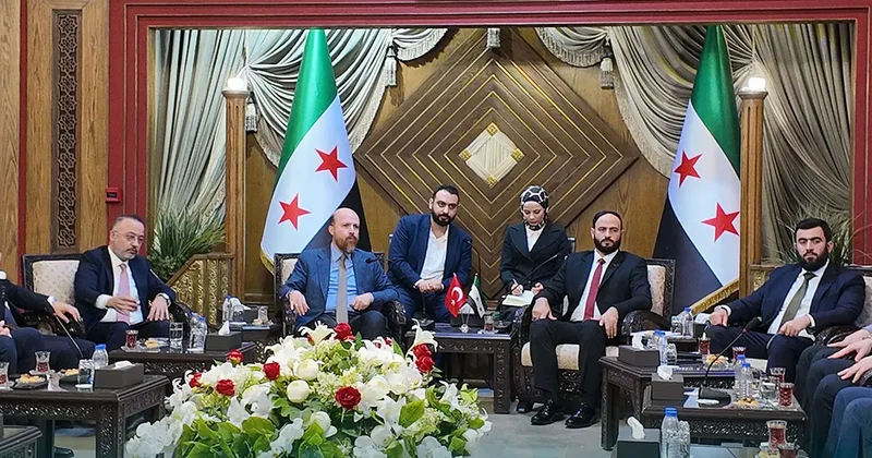 Bilal Erdoğan Halep Valisi ile görüştü