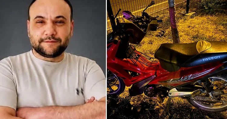 Motosikletli Hüseyin Ökçe kazada hayatını kaybetti
