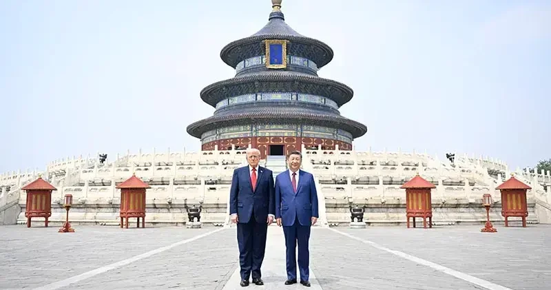 Şi ve Trump, Cennet Tapınağı’nı ziyaret etti