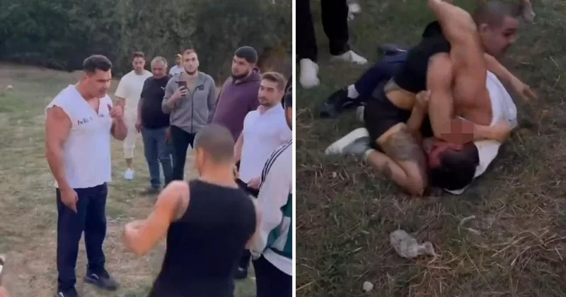 Boş arazide dövüşen Kaan Kazgan ile Savaş Cebeci yine atıştı