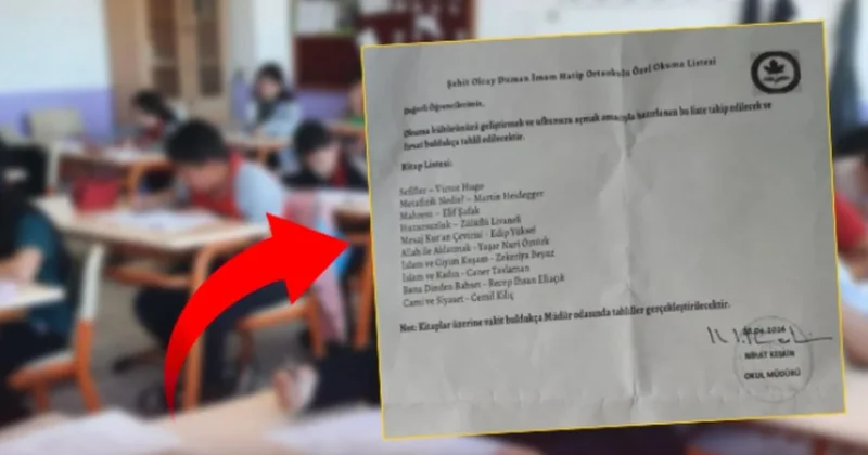 İstanbul daki imam hatipte kitap listesi muamması: Okul müdürü açığa alındı! Sözcü Gazetesi