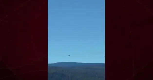 ABD de eğitim uçuşu yapan savaş uçağı düştü pilot son anda kurtuldu