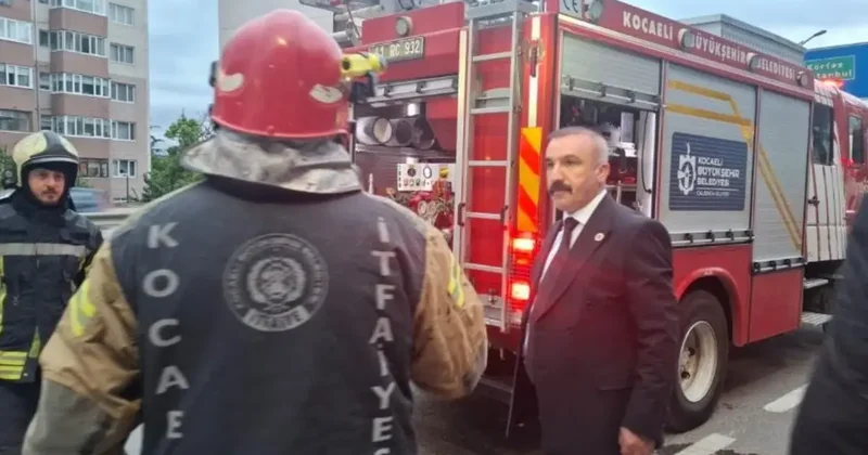 MHP Dilovası Teşkilatı üyelerini taşıyan otobüste yangın çıktı