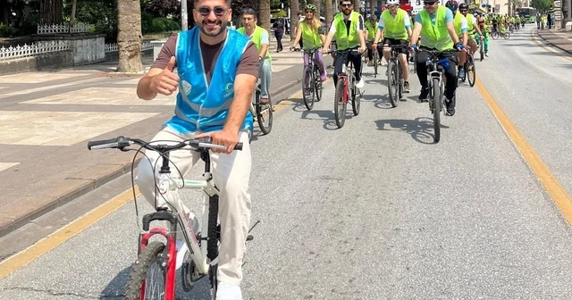 Denizli de pedallar sağlıklı yaşam için çevrildi Denizli Haberleri