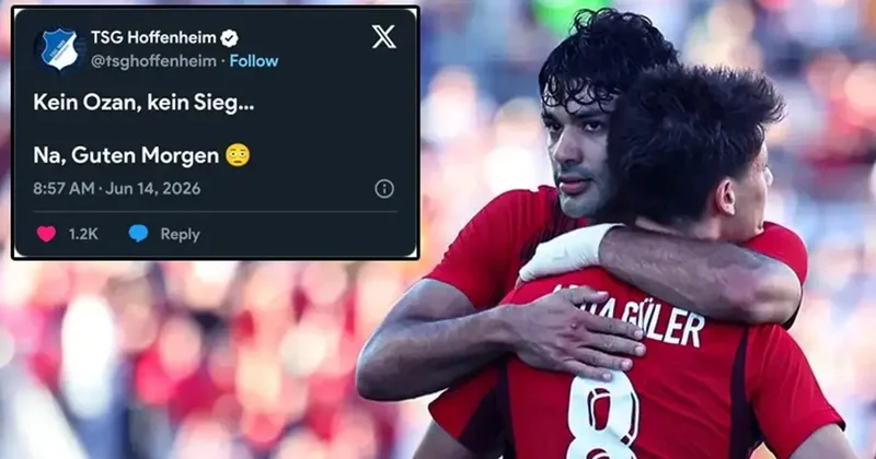 Hoffenheim den Milli Takım a sitem paylaşımı: Ozan yok, galibiyet yok Fanatik Gazetesi Futbol Haberleri Spor