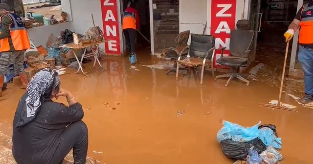 Kırşehir de sel sonrası temizlik çalışmaları Kırşehir Haberleri