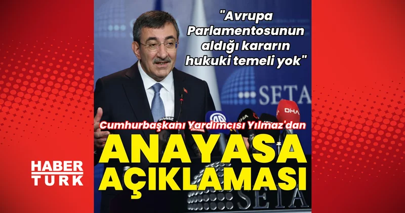 Son dakika: Cumhurbaşkanı Yardımcısı Cevdet Yılmaz: Anayasa çalışmalarımızda kendi hazırlıklarımızı büyük ölçüde tamamladık Son dakika haberleri