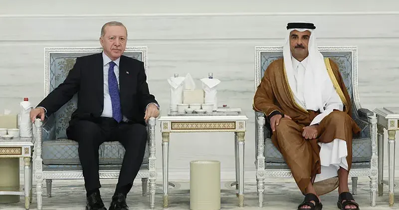 Cumhurbaşkanı Erdoğan, Katar Emiri Al Sani’ye taziye ziyaretinde bulundu