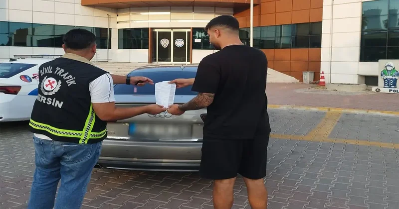 Mersin’de makas atan ehliyetsiz sürücüye 170 bin lira ceza