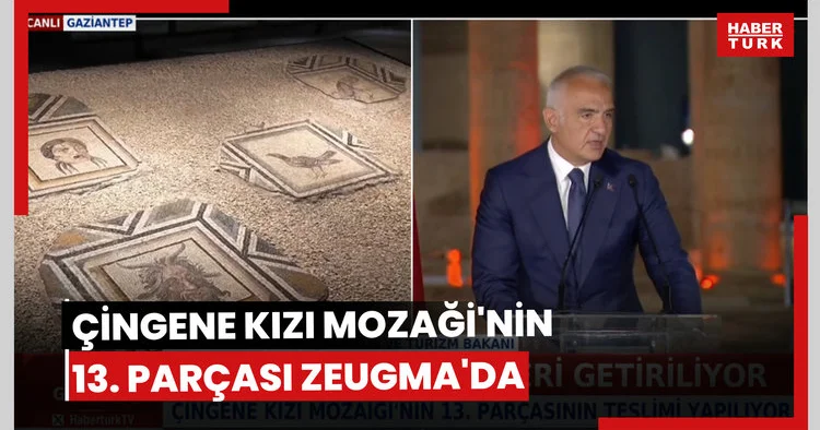 Çingene Kızı Mozaği nin 13. parçası Zeugma da