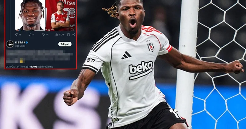 Yapılan paylaşım sonrası çılgına dönen El Bilal Toure den Beşiktaş taraftarına hakaret