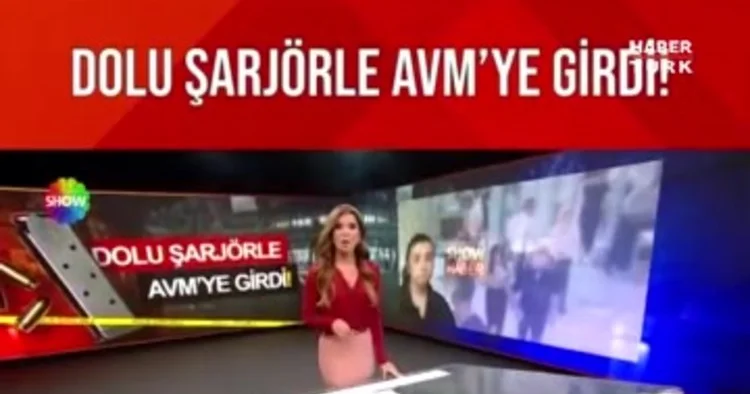 Dolu şarjörle AVM ye girdi