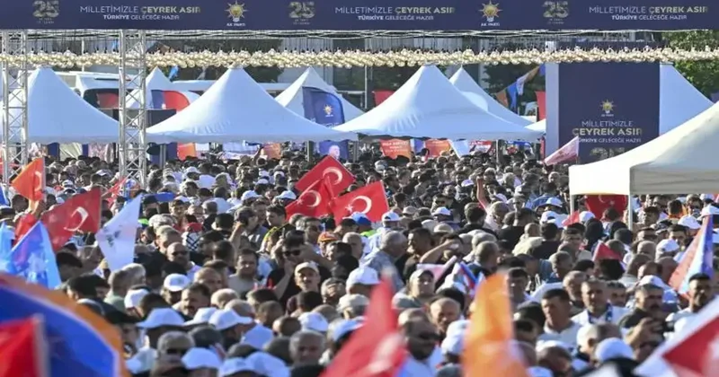 On binler alana geldi: AK Parti nin 25. yılı kutlanıyor! Özel görüntüler