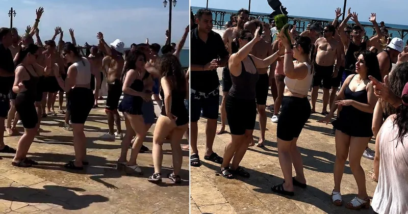 Görüntüler doğudaki sınır ilimizden! Doyasıya eğlendiler