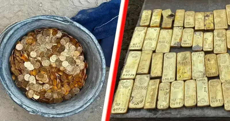 Tadilatta olan sıradan bir binaydı! İçinde 9 milyon avroluk altın çıktı
