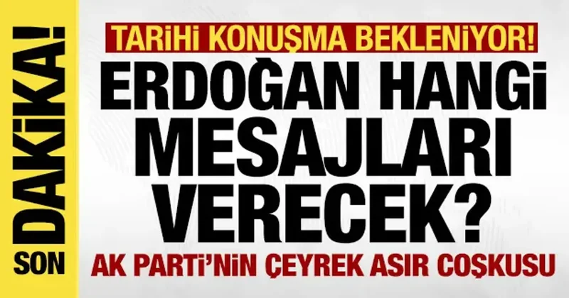 Tarihi mitingte tarihi konuşma! Cumhurbaşkanı Erdoğan hangi mesajları verecek?