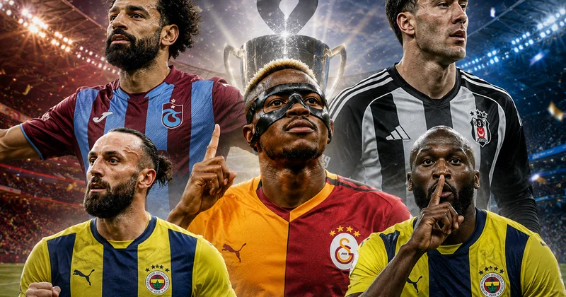 Yapay zeka Süper Lig in gol kralını şimdiden açıkladı! Osimhen, Vlahovic, Lukaku, Onuachu...