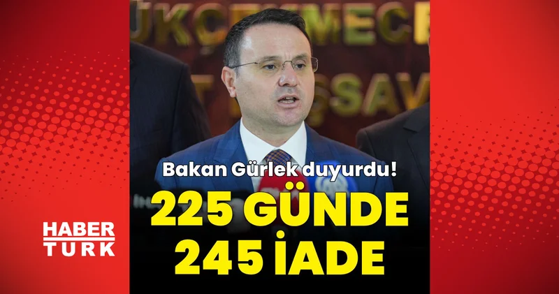 Son dakika haberleri: Bakan Gürlek: 2026 yılında iade edilenlerin sayısı 245’e ulaştı Son dakika haberleri