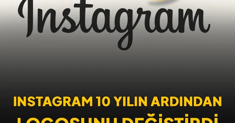 Instagram logosunu değiştirdi