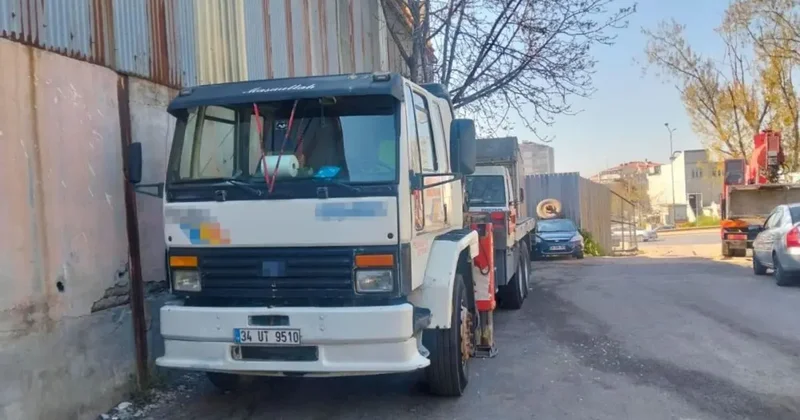 Pendik te ters yönde vinç kullanan sürücüye 20 bin TL ceza