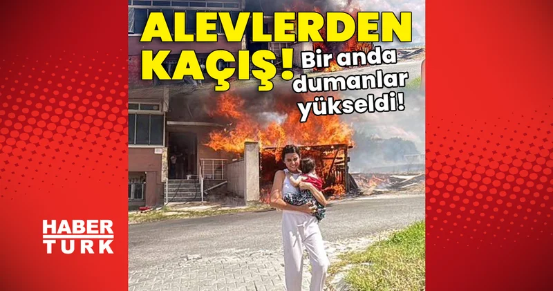 Alevler garaja sıçradı, kardeşini alıp kaçtı! Son dakika haberleri