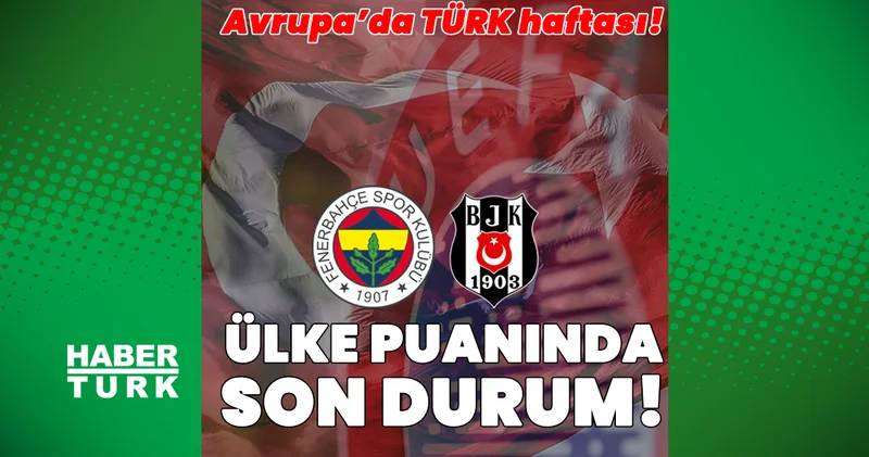 İşte UEFA ülke puanında son durum! Fenerbahçe ve Beşiktaş kazandı