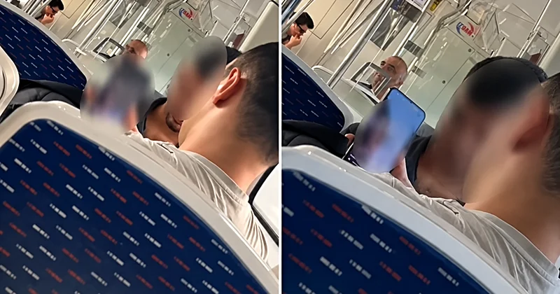 İzmir İZBAN’da skandal görüntü: Toplu taşımada aracında uygunsuz içerik izledi