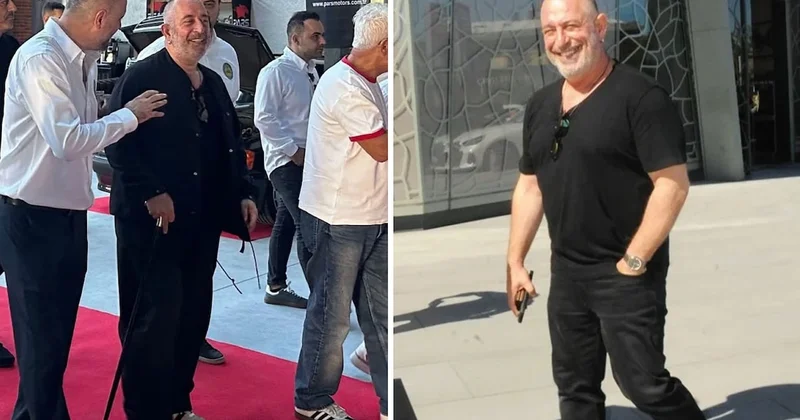 Cem Yılmaz bastonu attı, muhabirlere poz verdi Sözcü Gazetesi