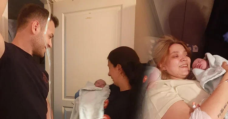 Genç kadının doğumunu itfaiye personeli gerçekleştirdi