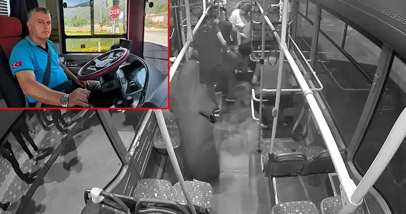 Otobüste fenalaşan yolcuyu güzergahını değiştirip hastaneye yetiştirdi