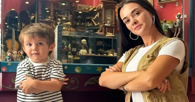 Hande Soral ın oğlu Ali okula başladı! Soral, gözyaşlarına hakim olamadı