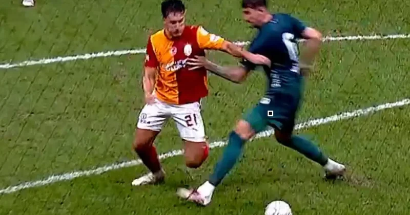 Rams Park ta gündem olan pozisyon! Galatasaray penaltı, Kocaeli kırmızı kart bekledi