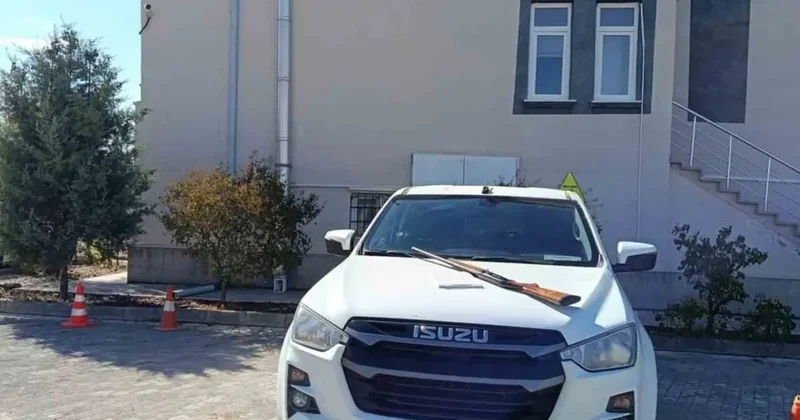 Aksaray’da belgesiz avcının tüfeğine el kondu
