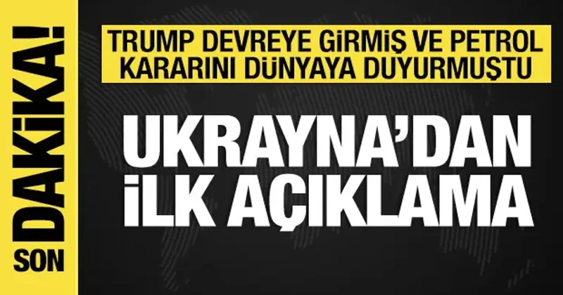 Trump devreye girmişti: Ukrayna dan ilk açıklama geldi