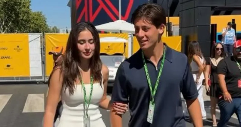Arda Güler ve sevgilisi İspanya daki Formula 1 Dünya Şampiyonası nda ünlü isimler arasında