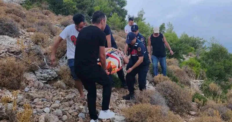 Doğa yürüyüşünde düşüp ayağından yaralanan Hollandalı turist kurtarıldı