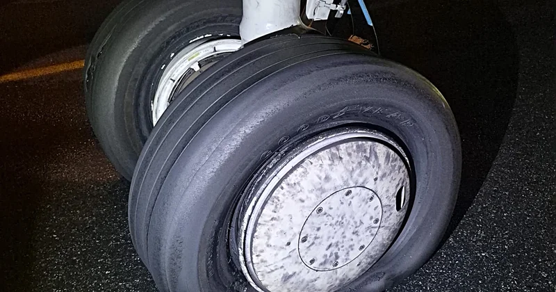 İstanbul Havalimanı nda 2 lastiği patlayan uçağın pilotu taksi yolunda bekledi / Ek bilgi