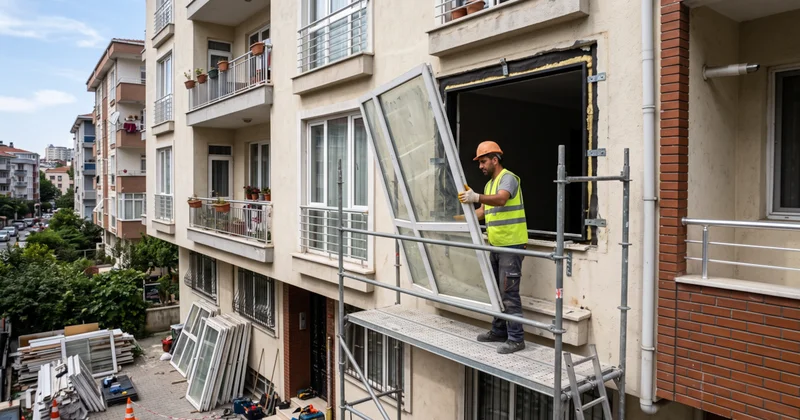 Apartmanlardaki çift camlı pencereler sökülmeye başlandı: Artık bu malzeme kullanılacak Sözcü Gazetesi